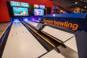 mini bowling at Route 7 Karting & Entertainment